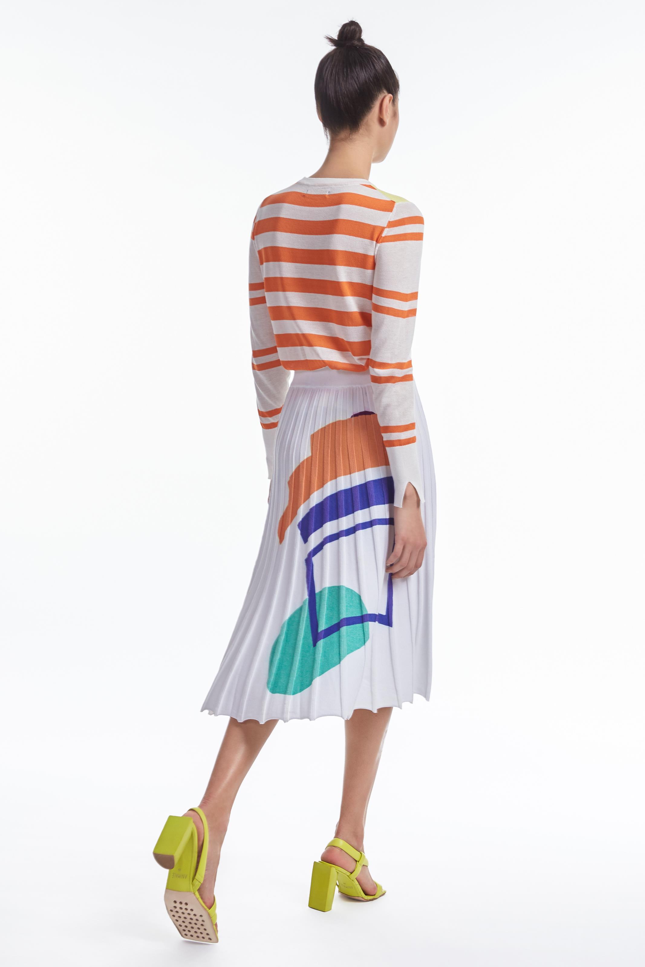 saia plissada shoulder