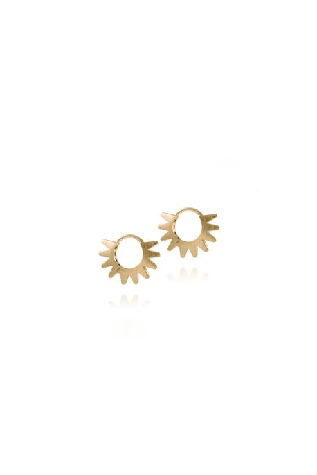 Argola Spike Mini Ouro Amarelo - U