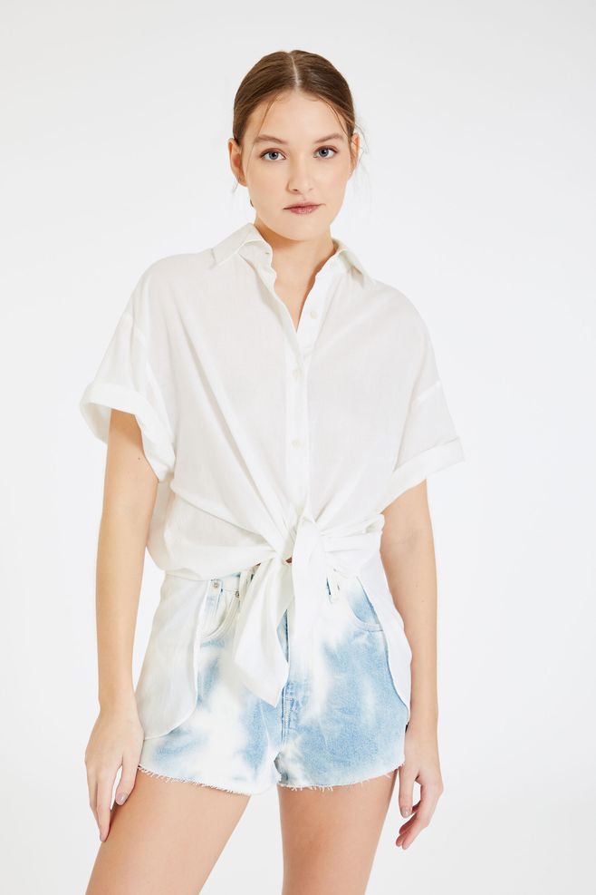 Short Jeans Box Barra A Fio Blue Tie Dye Animale Short Jeans Box Barra A Fio Blue Tie Dye Animale