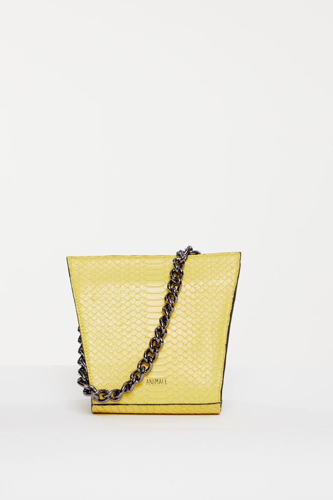 snake print mini bolsa