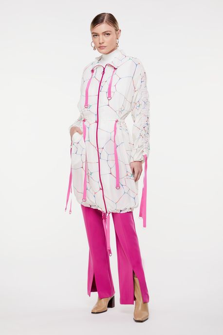 Parka Estampada Est Bolhas Perola p - M