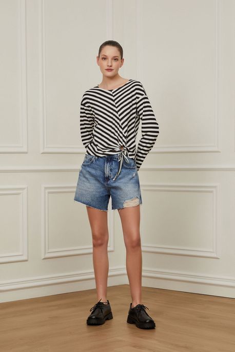 Bermuda Jeans, Shorts e Saias, Nova Stampa