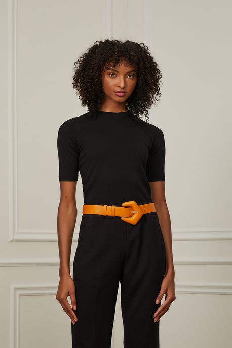 Cinto Fivela Irregular Inv 23 Caramelo Deserto - M
