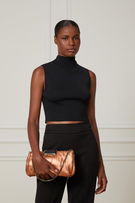 Clutch De Couro Essential Cobre Cobre - U