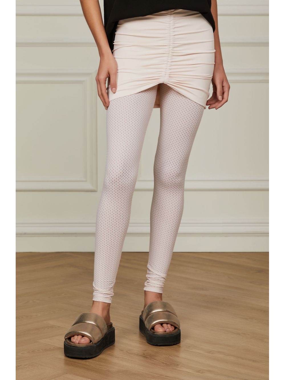 Animale — Legging Mesh Com Saia De Sobreposição