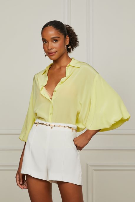 Camisa Lia Balone Verde Lima - 40
