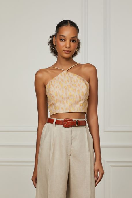 Top Onça Textura Gengibre Textura Onça Gengibre e Lemon - 34