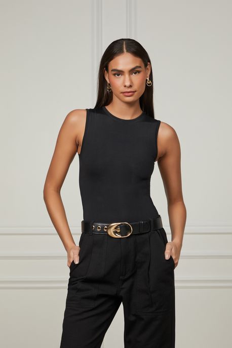 Body Regata Preto - G