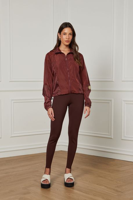 Calça De Tricot Fusô Marrom Rum - P