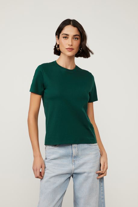 Camiseta Slim Verde Encanto - P