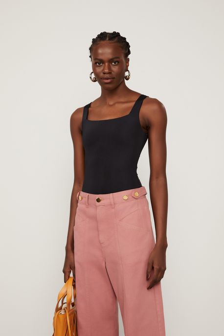 Body Alcinha Preto Preto - G