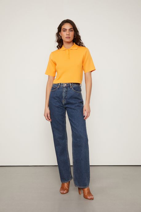 Calça Jeans Straight Jeans Medio - 40