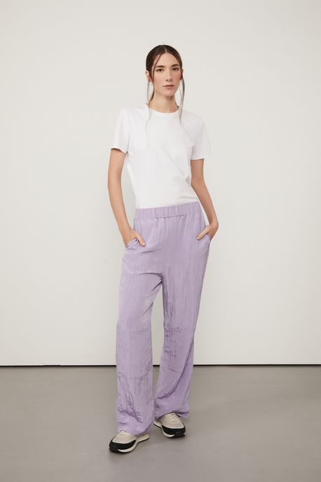 Calca Cos Elastico Reta Roxo Fada - G