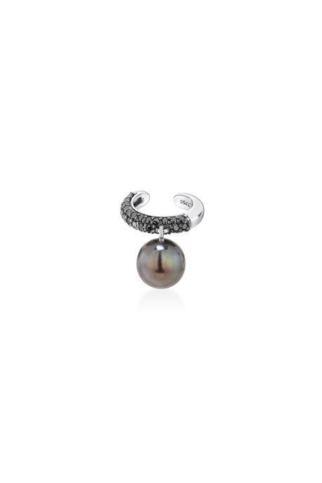 Earcuff Nocturne Ob C/ Perola/Diam Black - U