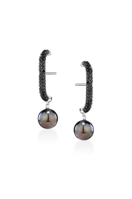 Ear Hook Nocturne Ob C/ Perola/Diam Black - U