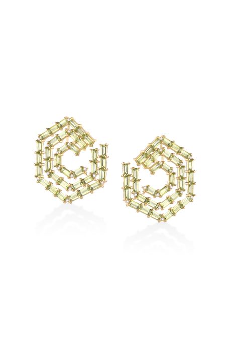 Brinco Chroma Oa C/Peridoto /Diam Ttlb - U