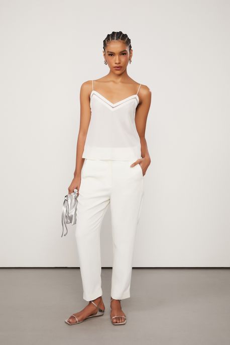 Calça De Crepe Off White Off White - 38