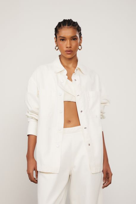 Camisa Manga Longa De Sarja Off White Off White - G