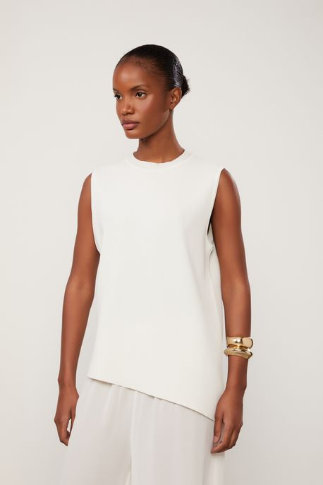 Regata De Tricot Off White Off White - P