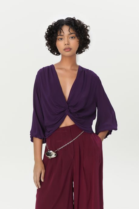Top Franzido Roxo Plum - 40