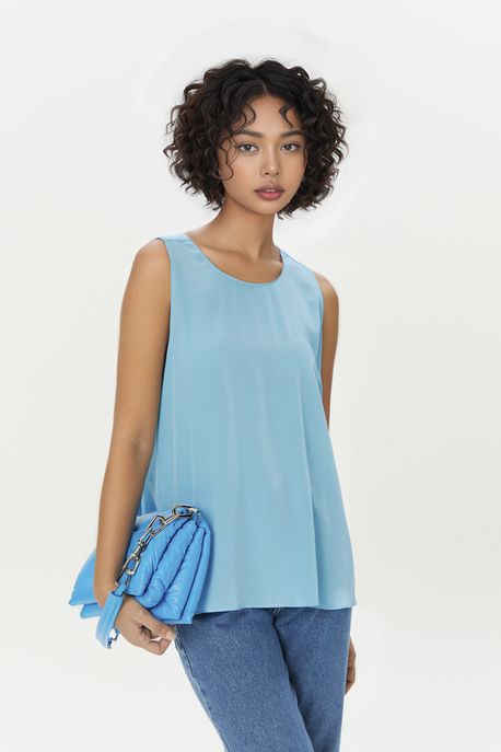 Regata Com Costas Abertas e Rolote Azul Grotto - 40