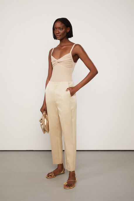 Body De Malha Nude Busto Torcido Nude - PP