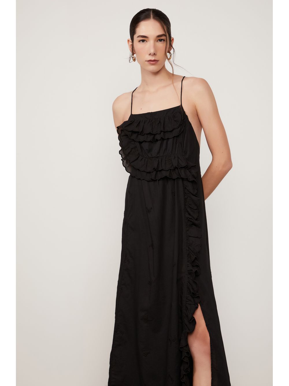 Animale — Vestido Midi Com Babados