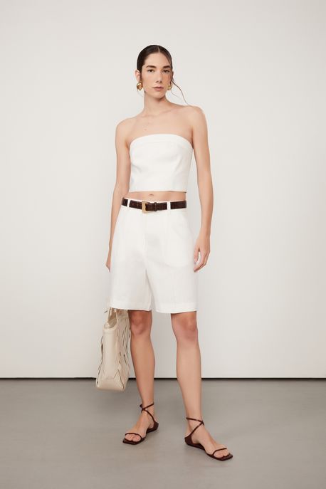 Bermuda Linho Off White Off White - 38