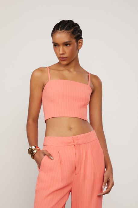 Top Risca De Giz Coral Camelia Coral Camelia - 36