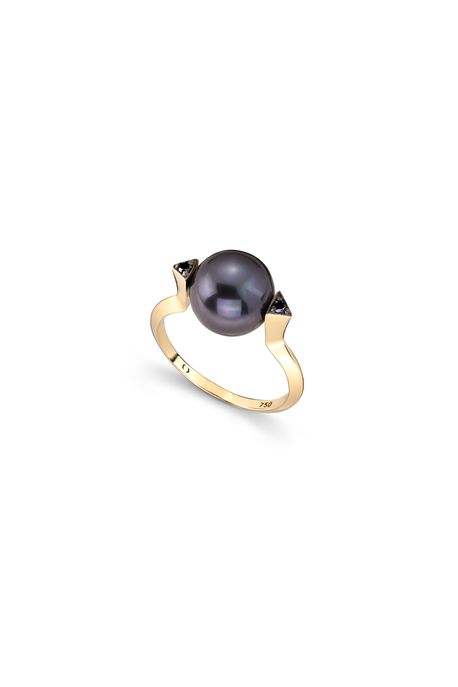 Anel Midnights Oa C/Perola /Diam Black - 17