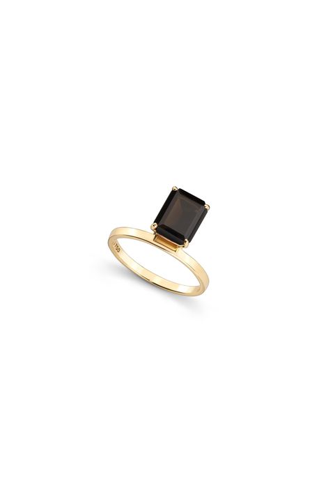 Anel June Black Oa C/Quartzo Negro - 17