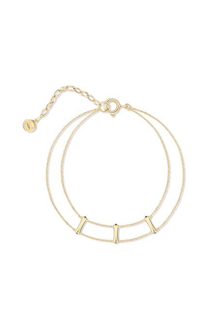Pulseira Bamboo Slim Dupla - U