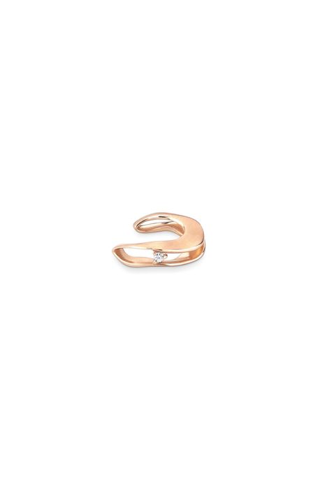 Earcuff Florescer Rose Or/ Diamante Ttlb - U