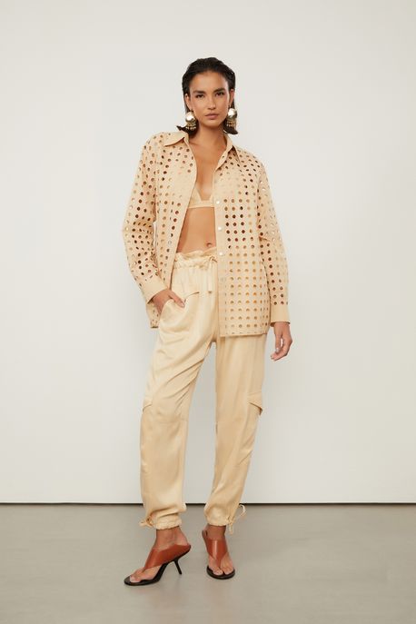 Calça Cargo Nude Marzipan - 40