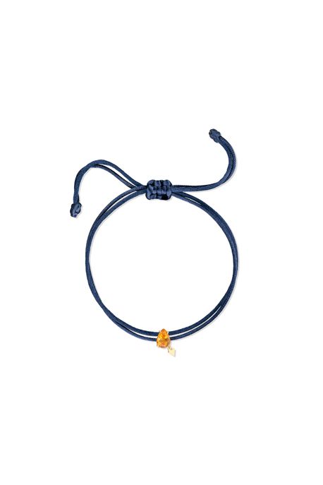 Pulseira Simple Mini Azul Oa C/Citrino - U