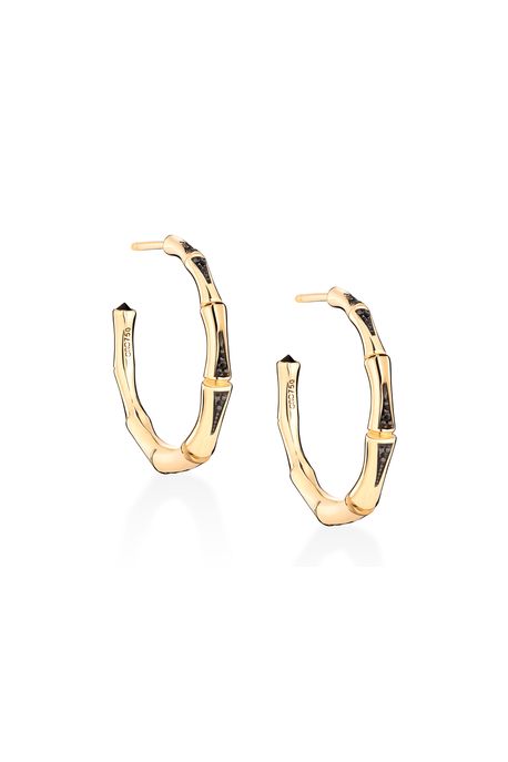 Argola Bamboo Oa C/ Espinelio/Diam Black - U