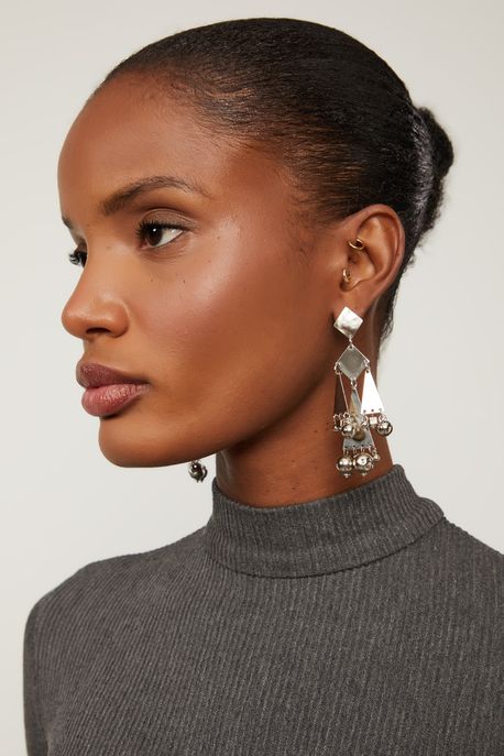 Brinco Cleópatra Prata Níquel - U