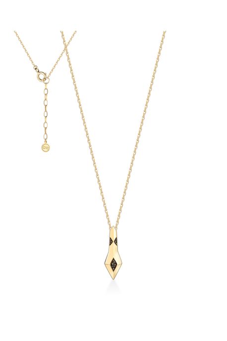 Colar Gift Ouro Amarelo Com Diamante Black - U