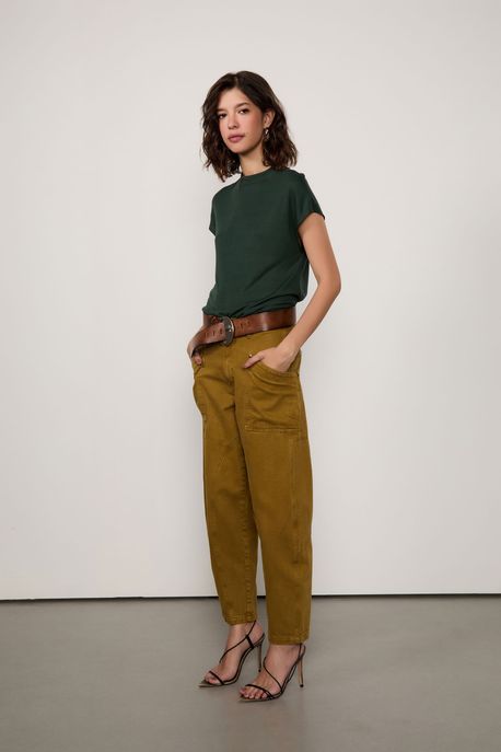 Blusa De Malha Com Abertura Nas Costas Degagê Verde Nomade - G
