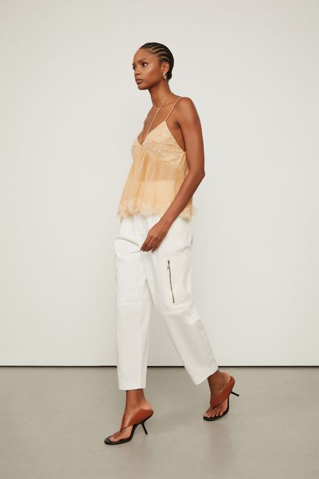 Calca Cargo Lea Off White - 42