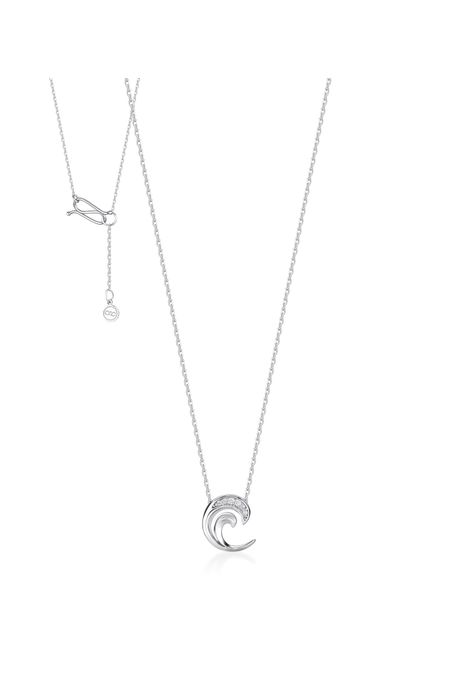Colar Ondas Shine Ouro Branco - U