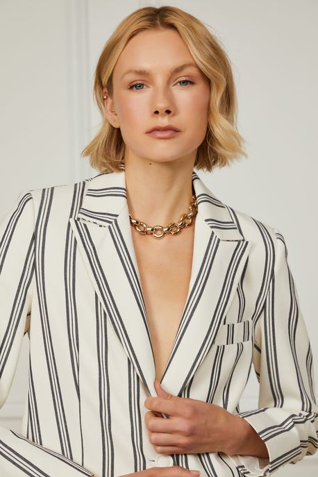 Blazer Etoile Branco / Preto - 36