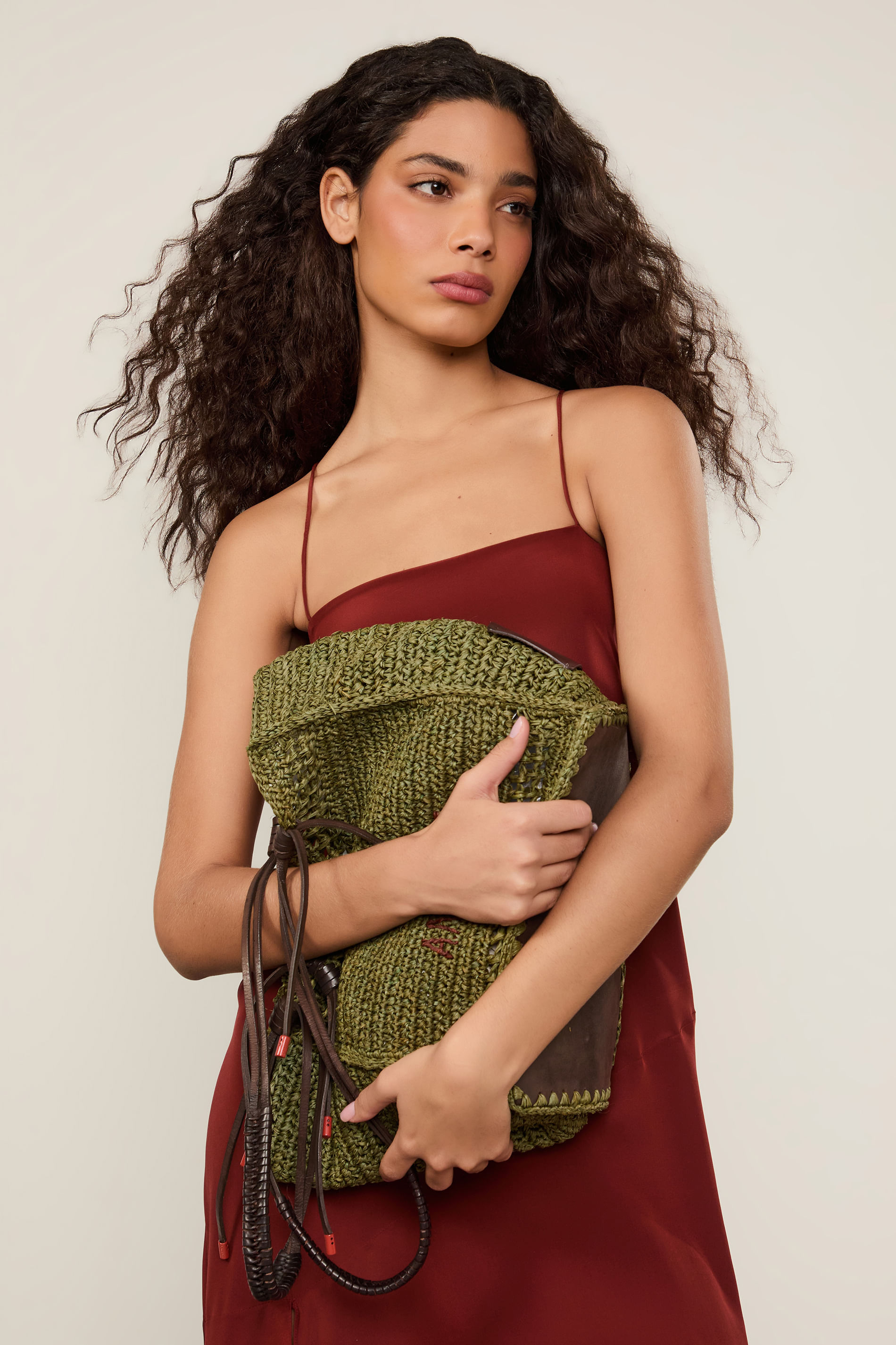 Bolsa De Rafia Crochet