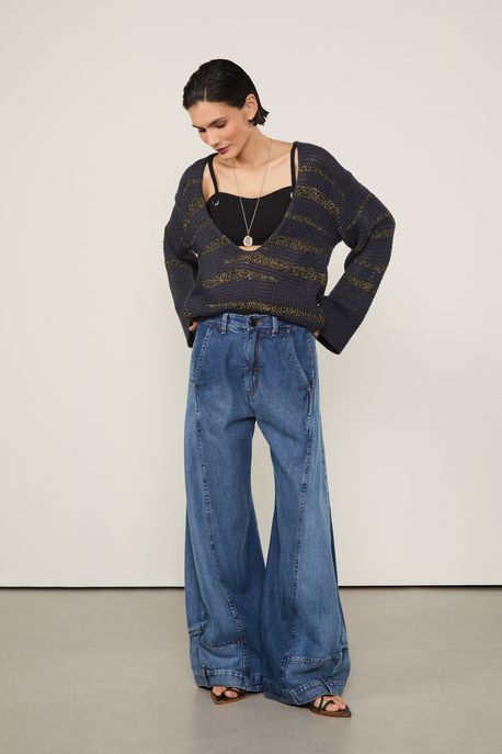 Calça Jeans Double Denim Jeans Medio - 36