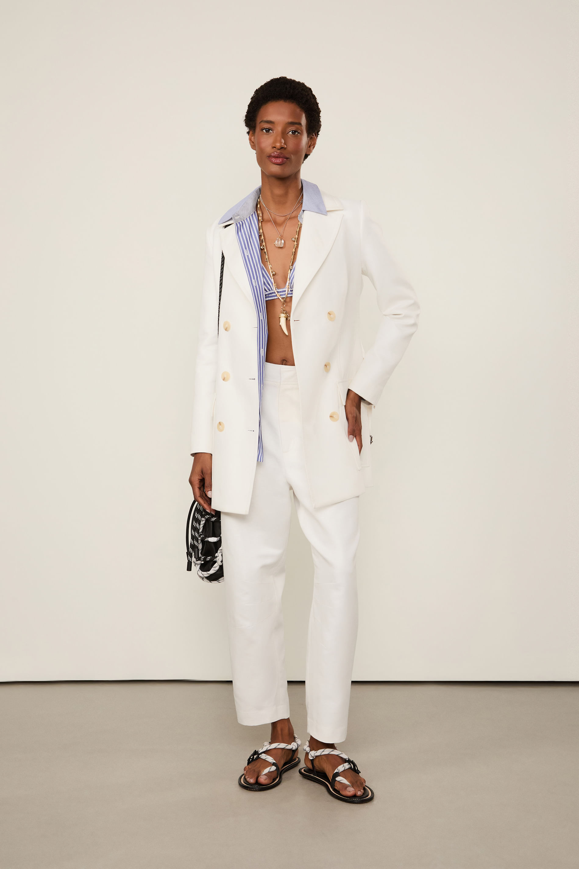 Blazer Comprido Bolsos