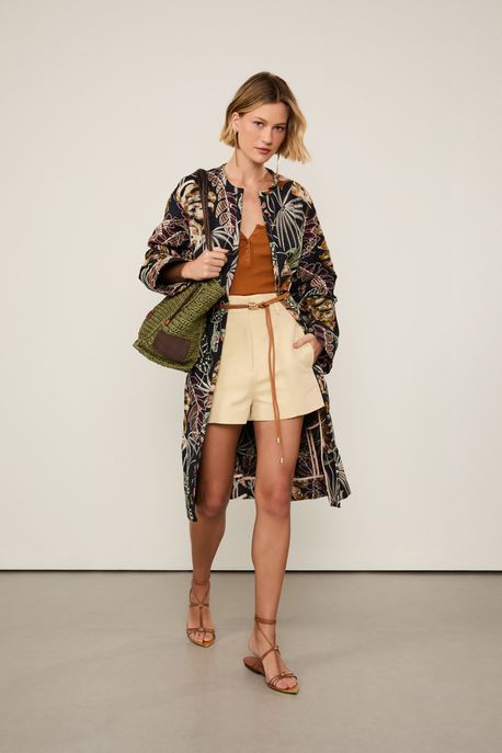 Short Chevron Amarelo Amarelo Sulphur - 42