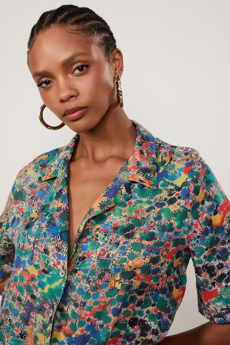Camisa Est Liberty Mapa Est Liberty Mapa Color - M
