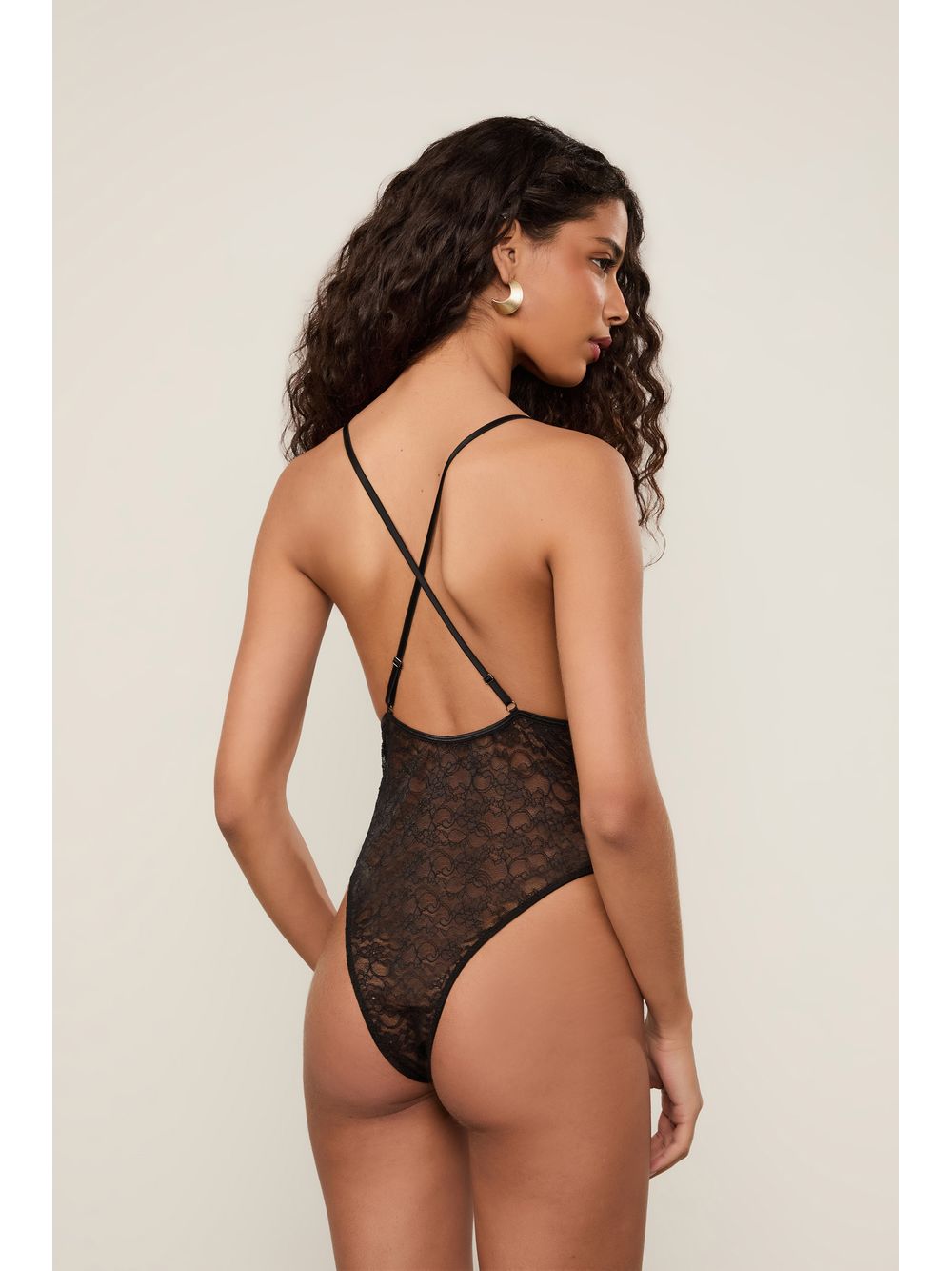 Animale — Body De Renda Com Decote Nas Costas