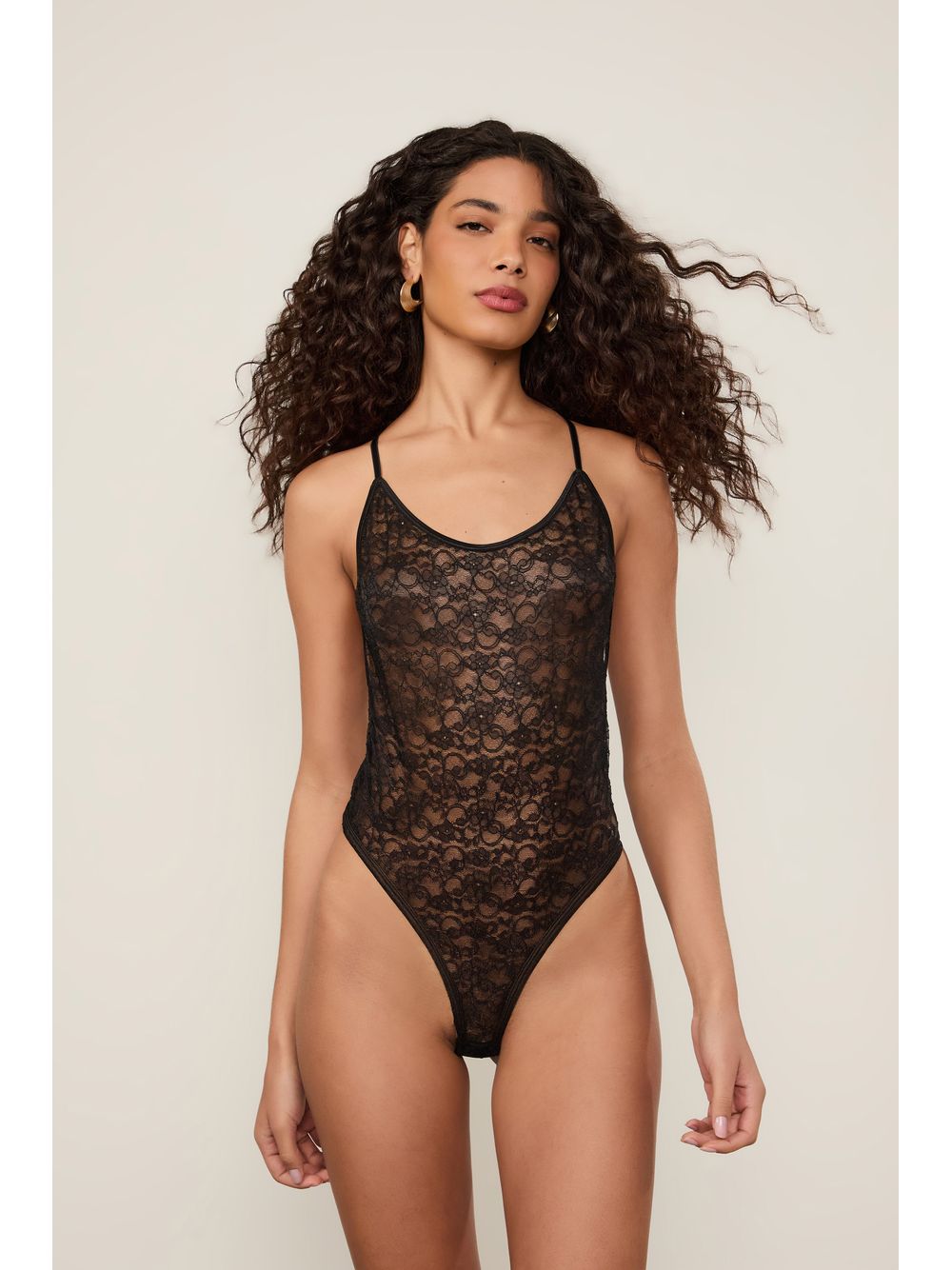 Animale — Body De Renda Com Decote Nas Costas