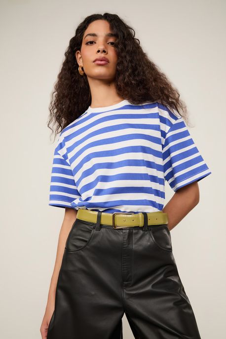 Cinto De Couro Classico Verde Moss - P